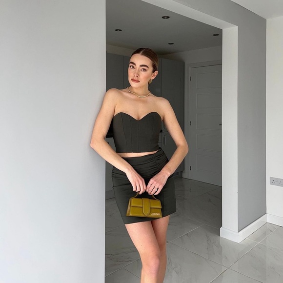 Zara Set - Stretch Linen Blend Crop Top & Skirt - Picture 12 of 17
